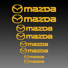 Load image into Gallery viewer, Mazda with Logo Brake Caliper Decal Stickers