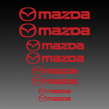 Load image into Gallery viewer, Mazda with Logo Brake Caliper Decal Stickers