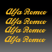 Load image into Gallery viewer, Alfa Romeo Logo Emblem Yellow Brake Caliper Decal Sticker