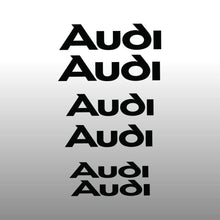 Load image into Gallery viewer, Audi Logo Emblem Black Brake Caliper Decal Sticker 3