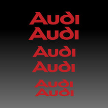 Load image into Gallery viewer, Audi Logo Emblem Red Brake Caliper Decal Sticker 3
