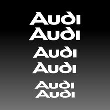 Load image into Gallery viewer, Audi Logo Emblem White Brake Caliper Decal Sticker 3