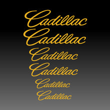 Load image into Gallery viewer, Cadillac Logo Emblem Yellow Brake Caliper Decal Sticker