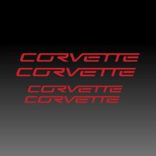 Load image into Gallery viewer, Corvette Logo Emblem Red Brake Caliper Decal Sticker