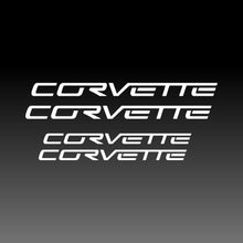 Load image into Gallery viewer, Corvette Logo Emblem White Brake Caliper Decal Sticker