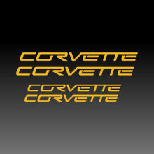 Load image into Gallery viewer, Corvette Logo Emblem Yellow Brake Caliper Decal Sticker