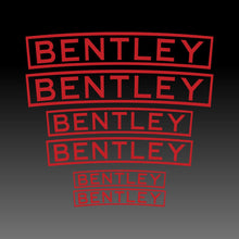 Load image into Gallery viewer, Curved Bentley Brake Caliper Red Brake Caliper Decal Sticker