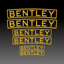Load image into Gallery viewer, Curved Bentley Brake Caliper Yellow Brake Caliper Decal Sticker