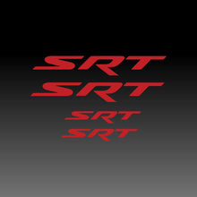 Load image into Gallery viewer, Dodge SRT Logo Emblem Red Brake Caliper Decal Sticker