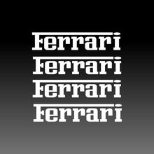 Load image into Gallery viewer, Ferrari Logo Emblem White Brake Caliper Decal Stickers