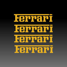 Load image into Gallery viewer, Ferrari Logo Emblem Yellow Brake Caliper Decal Stickers