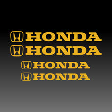 Load image into Gallery viewer, Honda Emblem Logo Brake Caliper Decal Sticker in Yellow