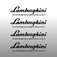 Load image into Gallery viewer, Lamborghini CarboCeramici Black Brake Caliper Decal Sticker