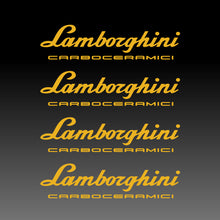 Load image into Gallery viewer, Lamborghini CarboCeramici Yellow Brake Caliper Decal Sticker