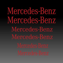 Load image into Gallery viewer, Mercedes Benz Logo Emblem Red Brake Caliper Decal Sticker