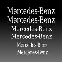 Load image into Gallery viewer, Mercedes Benz Logo Emblem White Brake Caliper Decal Sticker
