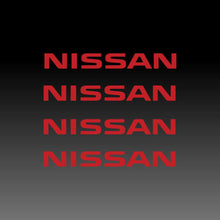 Load image into Gallery viewer, Nissan Logo Emblem Red Brake Caliper Decal Stickers