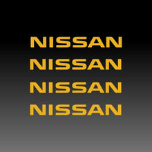 Load image into Gallery viewer, Nissan Logo Emblem Yellow Brake Caliper Decal Stickers