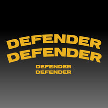 Load image into Gallery viewer, Range Rover Defender Logo Emblem Yellow Brake Caliper Decal Sticker