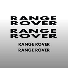 Load image into Gallery viewer, Range Rover Logo Emblem Black Straight Brake Caliper Decal Sticker