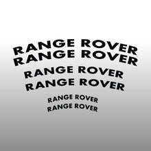 Load image into Gallery viewer, Range Rover Logo Emblem Curved Black Brake Caliper Decal Sticker