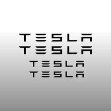 Load image into Gallery viewer, Tesla Logo Emblem Black Brake Caliper Decal Stickers