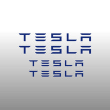 Load image into Gallery viewer, Tesla Logo Emblem Blue Brake Caliper Decal Stickers