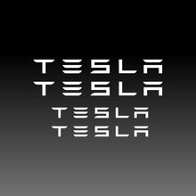 Load image into Gallery viewer, Tesla Logo Emblem White Brake Caliper Decal Stickers