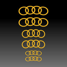 Load image into Gallery viewer, Audi Curved Brake Caliper Decal Stickers - Cloak Motorsports