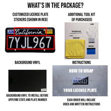 Load image into Gallery viewer, California CA License Plate Wrap - Cloak Motorsports