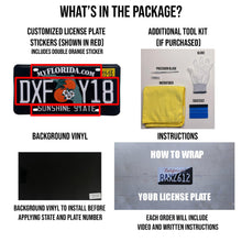 Load image into Gallery viewer, Florida FL License Plate Wrap - Cloak Motorsports