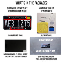 Load image into Gallery viewer, Illinois IL License Plate Wrap - Cloak Motorsports