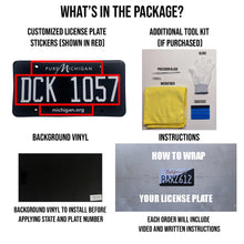 Load image into Gallery viewer, Michigan MI License Plate Wrap - Cloak Motorsports
