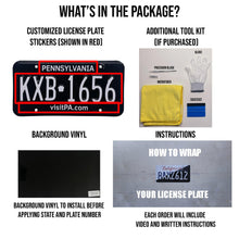 Load image into Gallery viewer, Pennsylvania PA License Plate Wrap - Cloak Motorsports