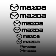 Load image into Gallery viewer, Mazda with Logo Brake Caliper Decal Stickers