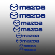 Load image into Gallery viewer, Mazda with Logo Brake Caliper Decal Stickers