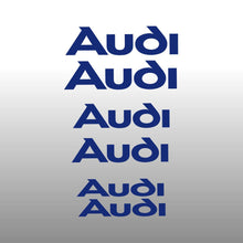 Load image into Gallery viewer, Audi Logo Emblem Blue Brake Caliper Decal Sticker 3
