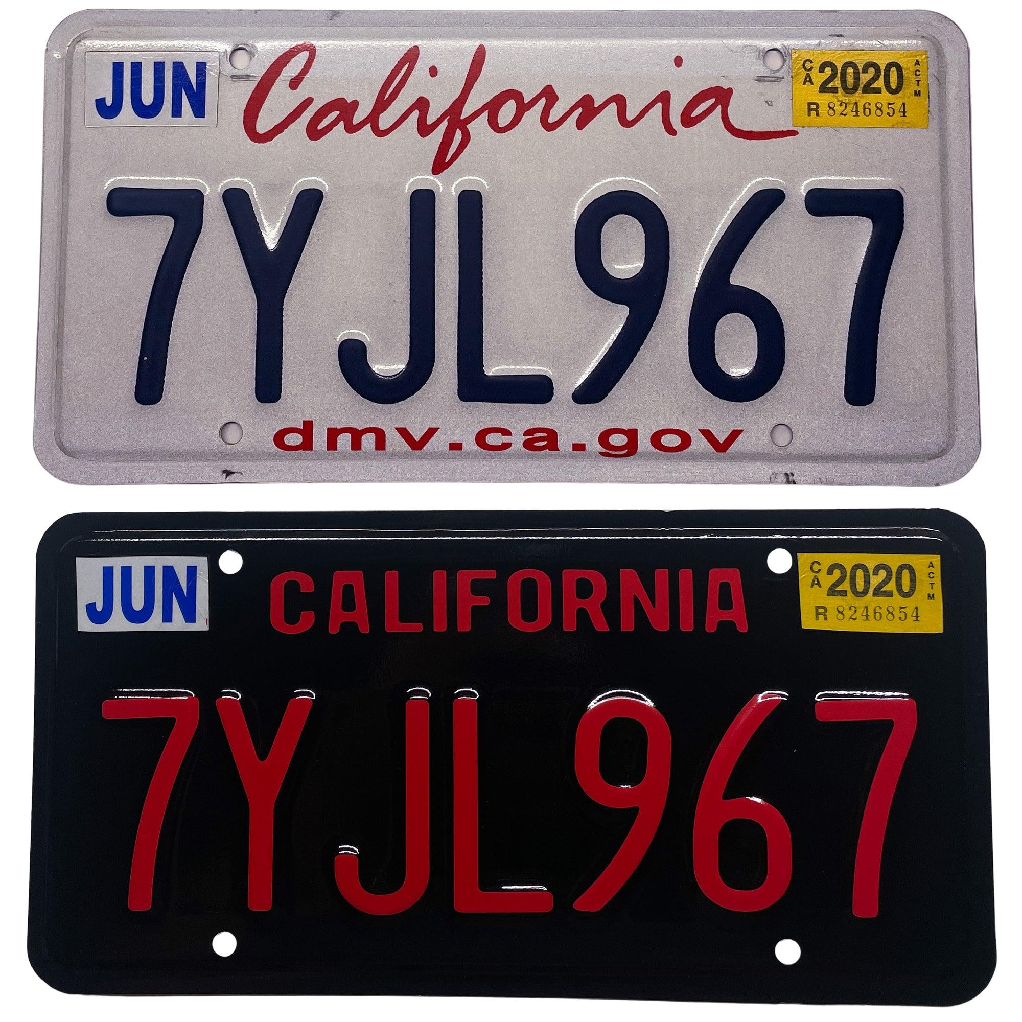 California CA License Plate Wrap Cloak Motorsports