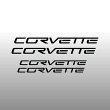 Load image into Gallery viewer, Corvette Logo Emblem Black Brake Caliper Decal Sticker
