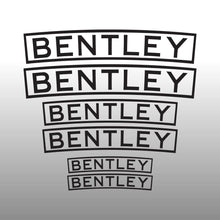 Load image into Gallery viewer, Curved Bentley Brake Caliper Black Brake Caliper Decal Sticker
