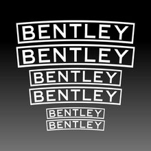 Load image into Gallery viewer, Curved Bentley Brake Caliper White Brake Caliper Decal Sticker
