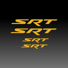 Load image into Gallery viewer, Dodge SRT Logo Emblem Yellow Brake Caliper Decal Sticker
