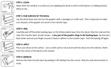 Load image into Gallery viewer, how to install small decal sticker instruction
