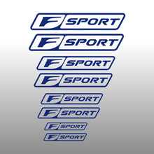 Load image into Gallery viewer, Lexus F Sport Logo Emblem Blue Brake Caliper Decal Stickers 
