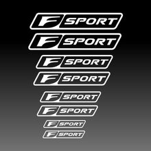 Load image into Gallery viewer, Lexus F Sport Logo Emblem White Brake Caliper Decal Stickers 
