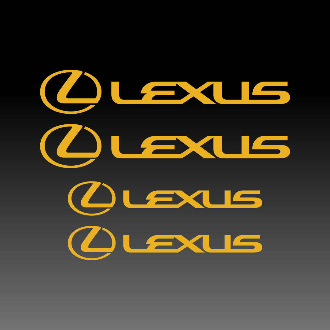 Lexus with Logo Brake Caliper Decal Stickers – Cloak Motorsports