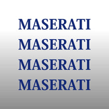 Load image into Gallery viewer, Maserati Logo Emblem Straight Blue Brake Caliper Decal Sticker 
