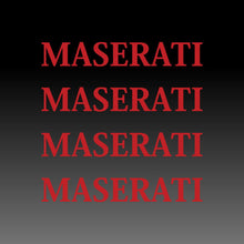Load image into Gallery viewer, Maserati Logo Emblem Straight Red Brake Caliper Decal Sticker 
