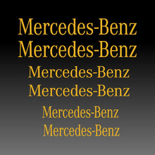 Load image into Gallery viewer, Mercedes Benz Logo Emblem Yellow Brake Caliper Decal Sticker 
