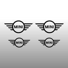 Load image into Gallery viewer, Mini Cooper Logo Emblem Black Brake Caliper Decal Stickers
